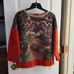Sabra Orange Top Size 38 EUC